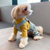 SOFT TOUCH MOCK NECK LONG SLEEVE SHIRT / YELLOW - Miso and Friends - petshop