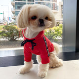 PUPPY ANGEL CITY SPORT HOODIE / RED - Miso and Friends - petshop