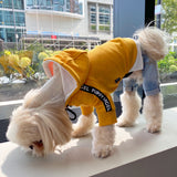 PUPPY ANGEL CITY SPORT HOODIE / YELLOW - Miso and Friends - petshop