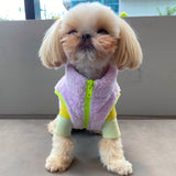 ALL EYES ON ME BOA FLEECE VEST / PURPLE - Miso and Friends - petshop