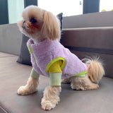 ALL EYES ON ME BOA FLEECE VEST / PURPLE - Miso and Friends - petshop