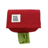 CANADA HANDCRAFTED POOP BAG HOLDER / RED - Miso and Friends - petshop