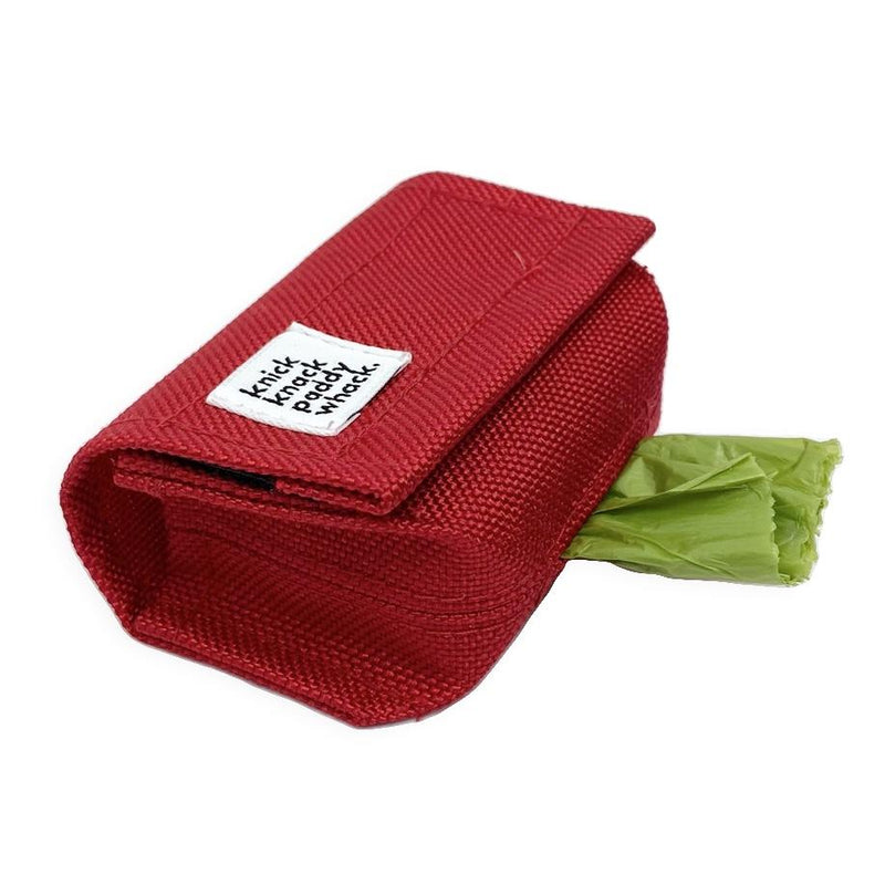 CANADA HANDCRAFTED POOP BAG HOLDER / RED - Miso and Friends - petshop