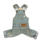 DAILY DENIM DOG OVERALLS / VINTAGE LIGHT BLUE - Miso and Friends - petshop