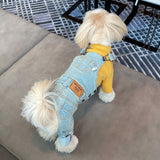 DAILY DENIM DOG OVERALLS / VINTAGE LIGHT BLUE - Miso and Friends - petshop