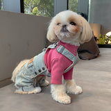 DAILY DENIM DOG OVERALLS / VINTAGE LIGHT BLUE - Miso and Friends - petshop