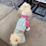 DAILY DENIM DOG OVERALLS / VINTAGE LIGHT BLUE - Miso and Friends - petshop