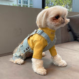 DAILY DENIM DOG OVERALLS / VINTAGE LIGHT BLUE - Miso and Friends - petshop
