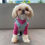 DAILY DENIM DOG OVERALLS / VINTAGE LIGHT BLUE - Miso and Friends - petshop