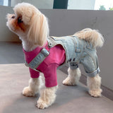 DAILY DENIM DOG OVERALLS / VINTAGE LIGHT BLUE - Miso and Friends - petshop