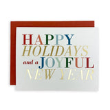 HOLIDAY NEW YEAR COLORFUL GREETING CARD PACK - Miso and Friends - petshop