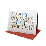 HOLIDAY NEW YEAR COLORFUL GREETING CARD PACK - Miso and Friends - petshop