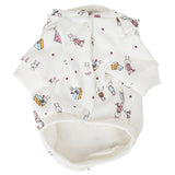 HOME SWEET HOME BUTTON UP HOODIE / WHITE - Miso and Friends - petshop