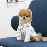 HOME SWEET HOME BUTTON UP HOODIE / WHITE - Miso and Friends - petshop