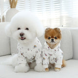 HOME SWEET HOME BUTTON UP HOODIE / WHITE - Miso and Friends - petshop