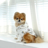 HOME SWEET HOME BUTTON UP HOODIE / WHITE - Miso and Friends - petshop