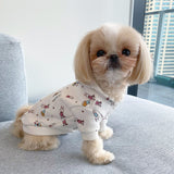 HOME SWEET HOME BUTTON UP HOODIE / WHITE - Miso and Friends - petshop