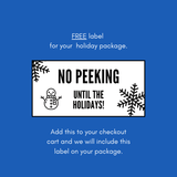 NO PEEKING LABEL / HOLIDAYS - Miso and Friends - petshop
