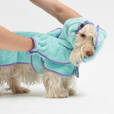 QUICK DRY AFTER SHOWER GOWN / BLUEBERRY - Miso and Friends - petshop