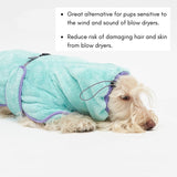 QUICK DRY AFTER SHOWER GOWN / BLUEBERRY - Miso and Friends - petshop