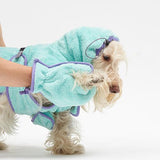 QUICK DRY AFTER SHOWER GOWN / BLUEBERRY - Miso and Friends - petshop