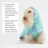 QUICK DRY AFTER SHOWER GOWN / BLUEBERRY - Miso and Friends - petshop