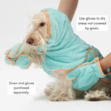 QUICK DRY AFTER SHOWER GOWN / TANGERINE - Miso and Friends - petshop