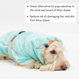 QUICK DRY AFTER SHOWER GOWN / TANGERINE - Miso and Friends - petshop