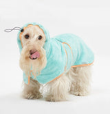 QUICK DRY AFTER SHOWER GOWN / TANGERINE - Miso and Friends - petshop