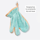 QUICK DRY TOWEL GLOVES / TANGERINE - Miso and Friends - petshop