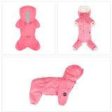 SNOW HOOD PADDED OVERALLS (GIRLS) / BLUE - Miso and Friends - petshop