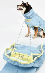 STORM SHELL RAINCOAT / BLUE LEMON - Miso and Friends - petshop