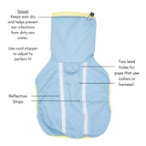STORM SHELL RAINCOAT / BLUE LEMON - Miso and Friends - petshop