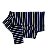 STRIPED HALF NECK TEE / NAVY-WHITE - Miso and Friends - petshop