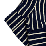 STRIPED HALF NECK TEE / NAVY-WHITE - Miso and Friends - petshop