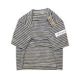 THE SOPHISTICATED STRIPED TEE / WHITE NAVY - Miso and Friends - petshop