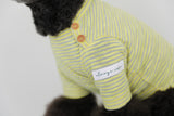 THE SOPHISTICATED STRIPED TEE / YELLOW - Miso and Friends - petshop