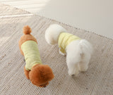 THE SOPHISTICATED STRIPED TEE / YELLOW - Miso and Friends - petshop
