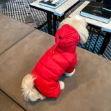 WINTER PUFFER JACKET / RED - Miso and Friends - petshop