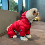 WINTER PUFFER JACKET / RED - Miso and Friends - petshop