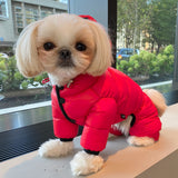 WINTER PUFFER JACKET / RED - Miso and Friends - petshop
