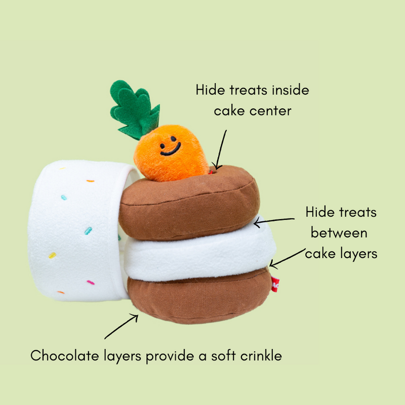 HOLIDAY GIFT - CARROT CAKE NOSEWORK TOY