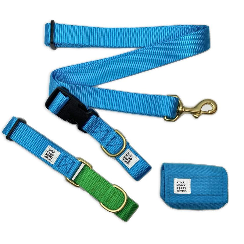 CANADA HANDCRAFTED ADJUSTABLE HANDS-FREE LEASH / BLUE - Miso and Friends - petshop