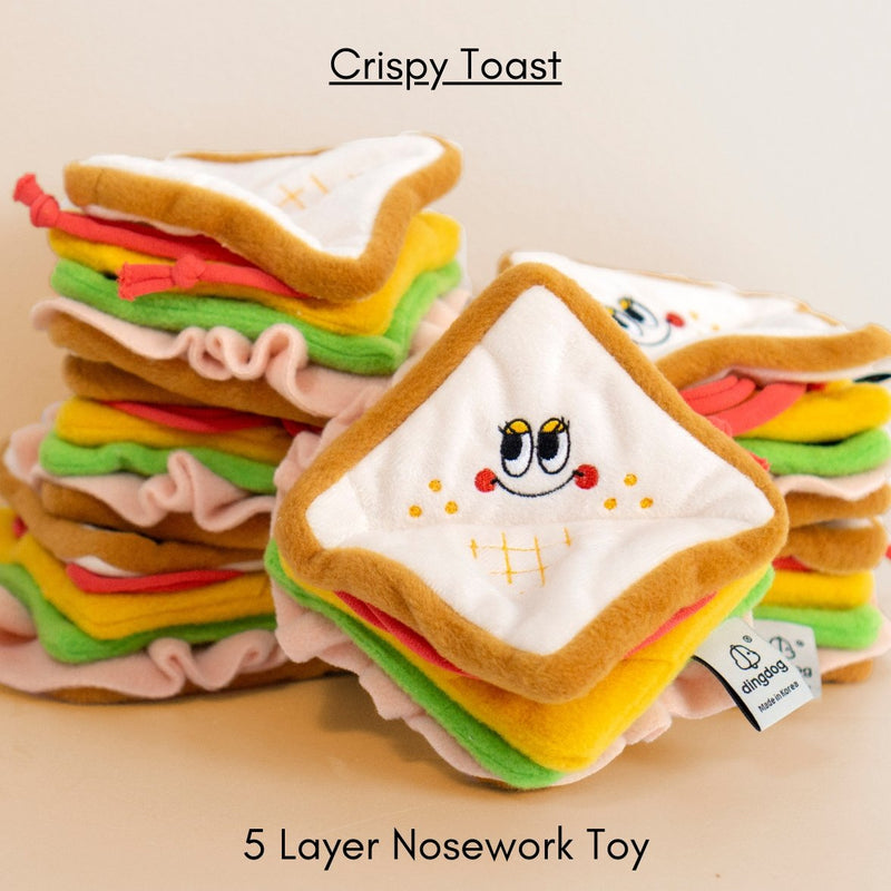 CRISPY TOAST NOSEWORK TOY - Miso and Friends - petshop