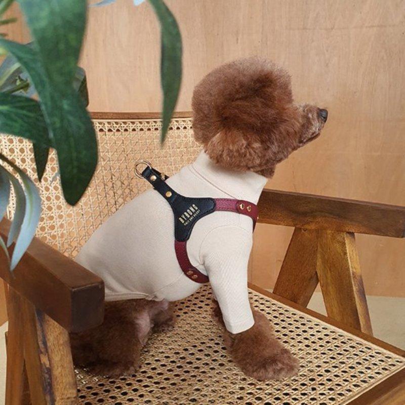 FANCY HARNESS AND LEASH SET / DARK RED - Miso and Friends - petshop