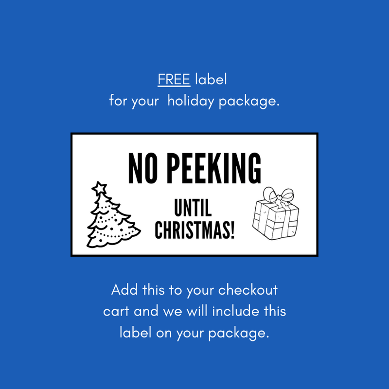 NO PEEKING LABEL / CHRISTMAS - Miso and Friends - petshop