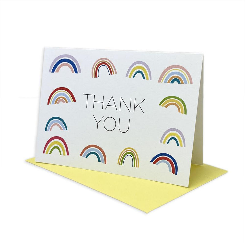 RAINBOW MULTI THANK YOU GREETING CARD PACK - Miso and Friends - petshop
